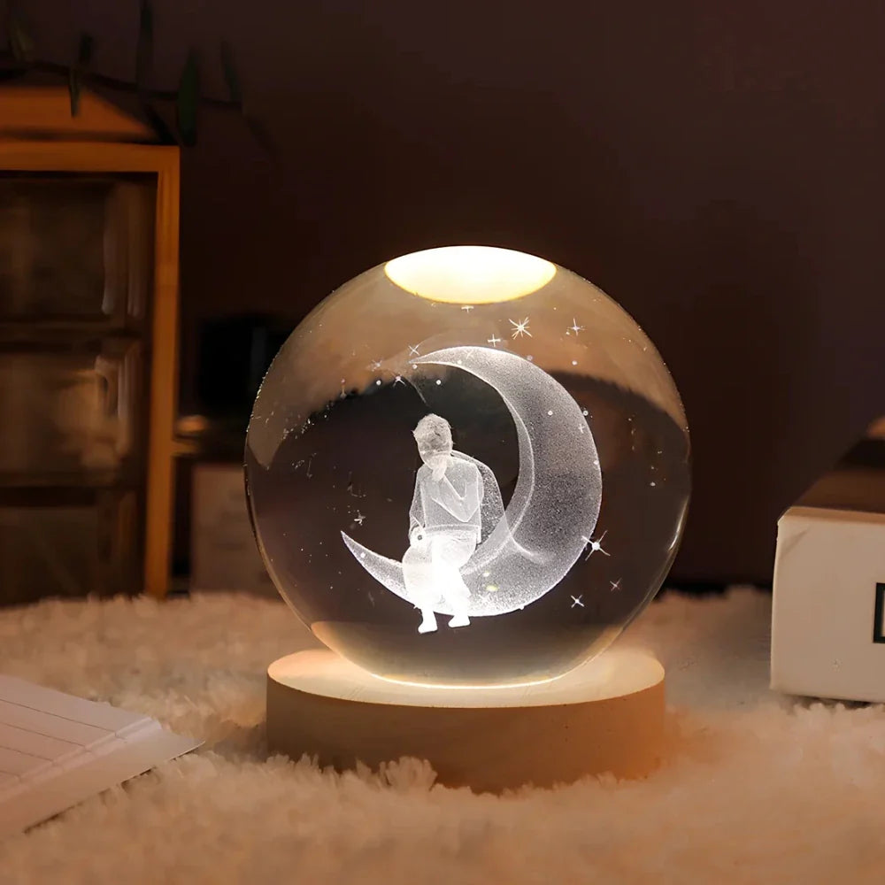 Boule de cristal lumineuse